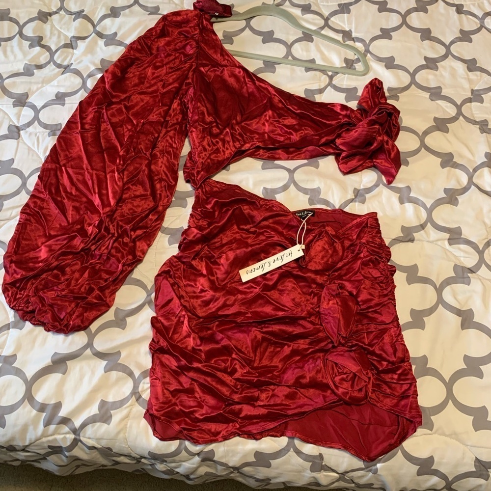 For Love And Lemons Scarlet Red Dress - Picture 3 of 8